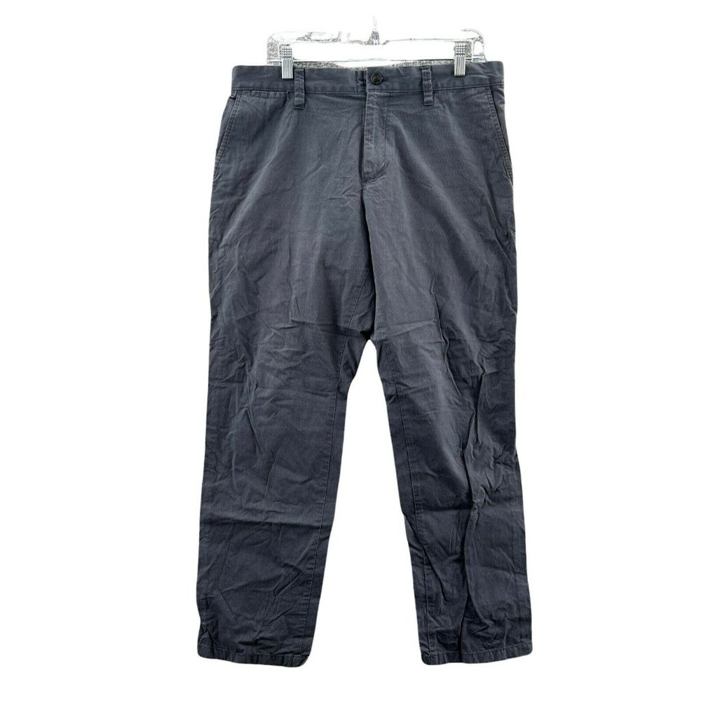 Gap Khakis Chino Pants Men's 34 X 32 Straight Fit Tailored pinstripe